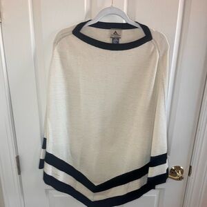 ALPACA INTERNATIONAL IVORY  ALPACA PONCHO one size